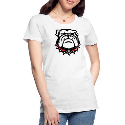 georgia • ladies dawg head - white