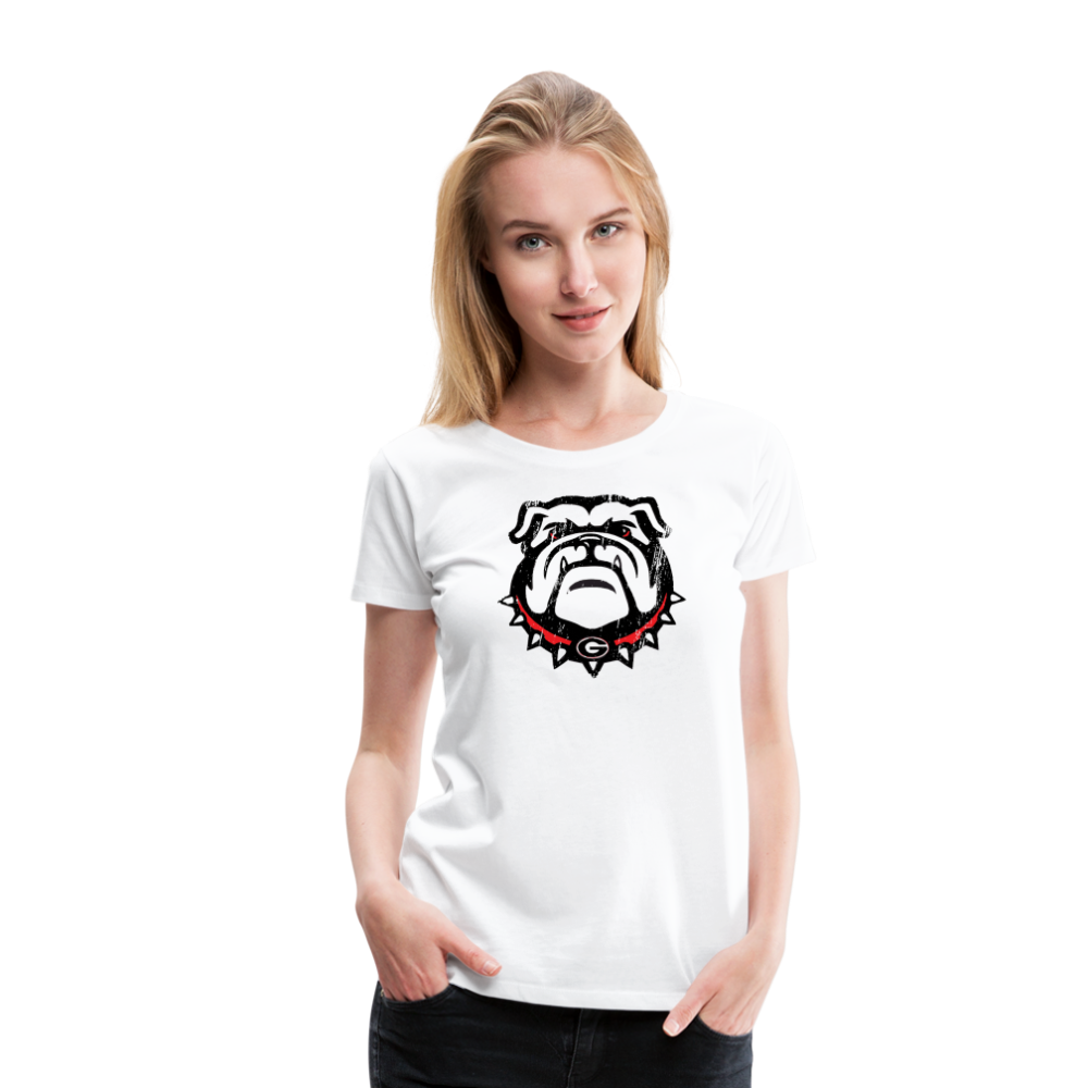 georgia • ladies dawg head - white