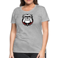 georgia • ladies dawg head - heather gray