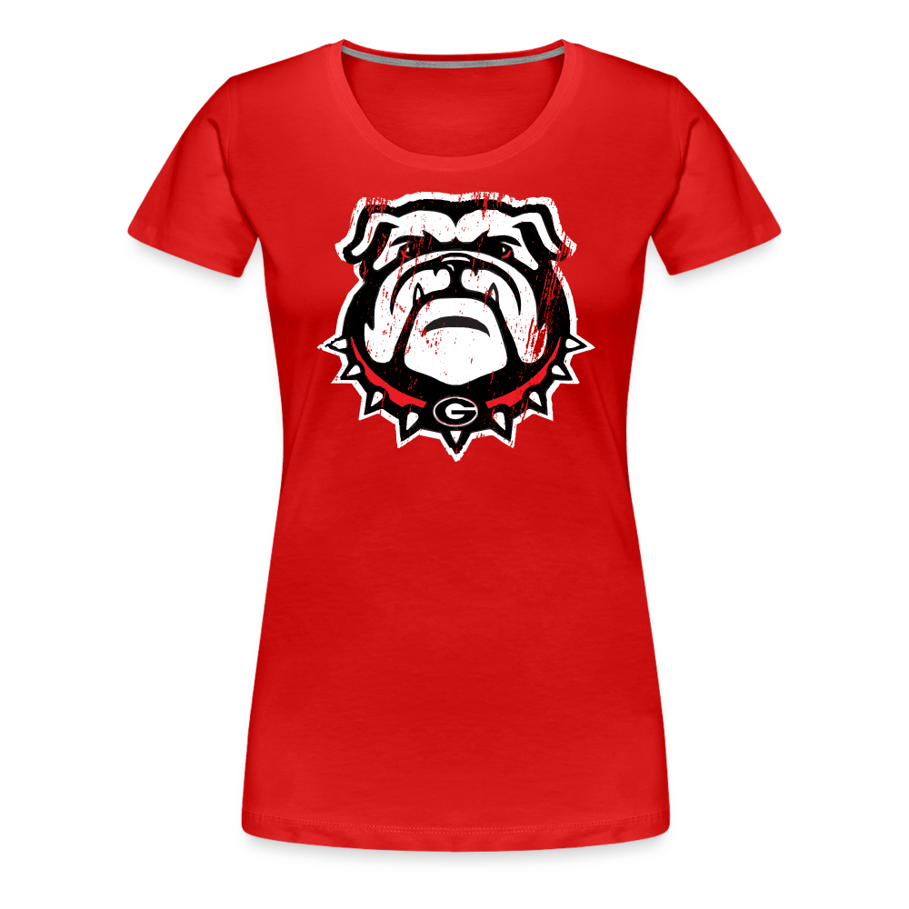 georgia • ladies dawg head - red