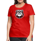 georgia • ladies dawg head - red