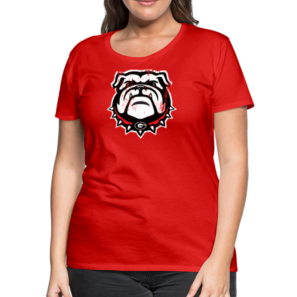 georgia • ladies dawg head - red