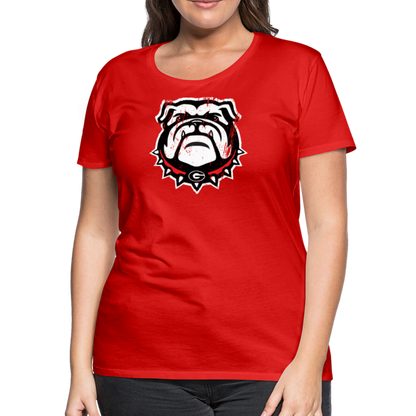georgia • ladies dawg head - red