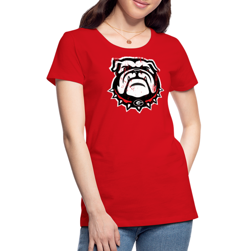 georgia • ladies dawg head - red