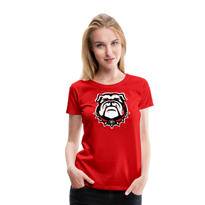 georgia • ladies dawg head - red