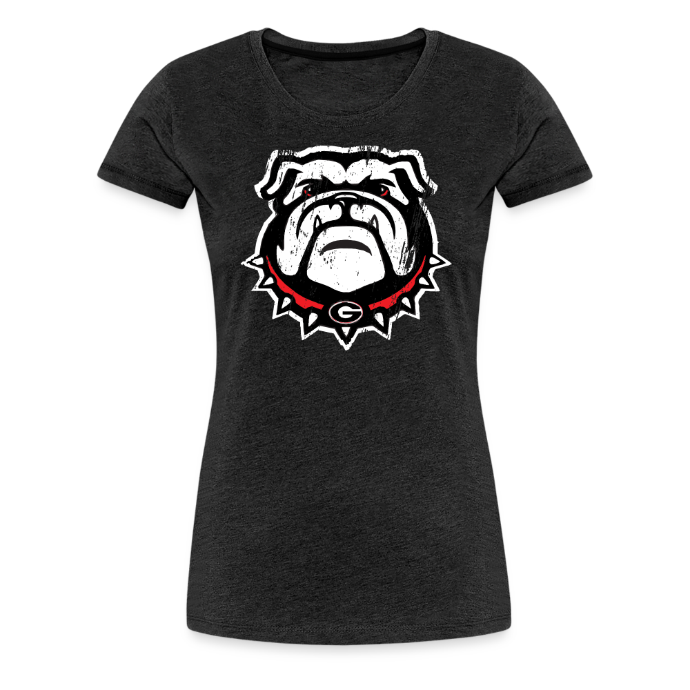 georgia • ladies dawg head - charcoal grey