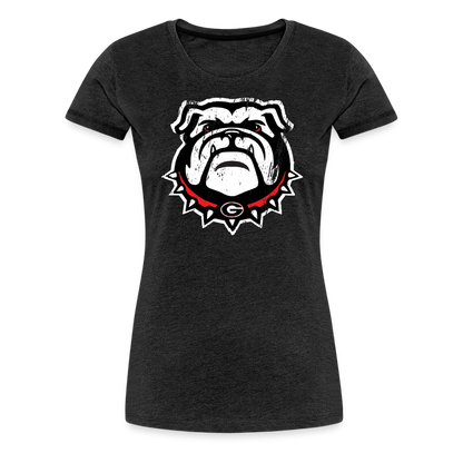 georgia • ladies dawg head - charcoal grey