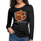 clemson • ladies tiger nation long sleeve - charcoal grey