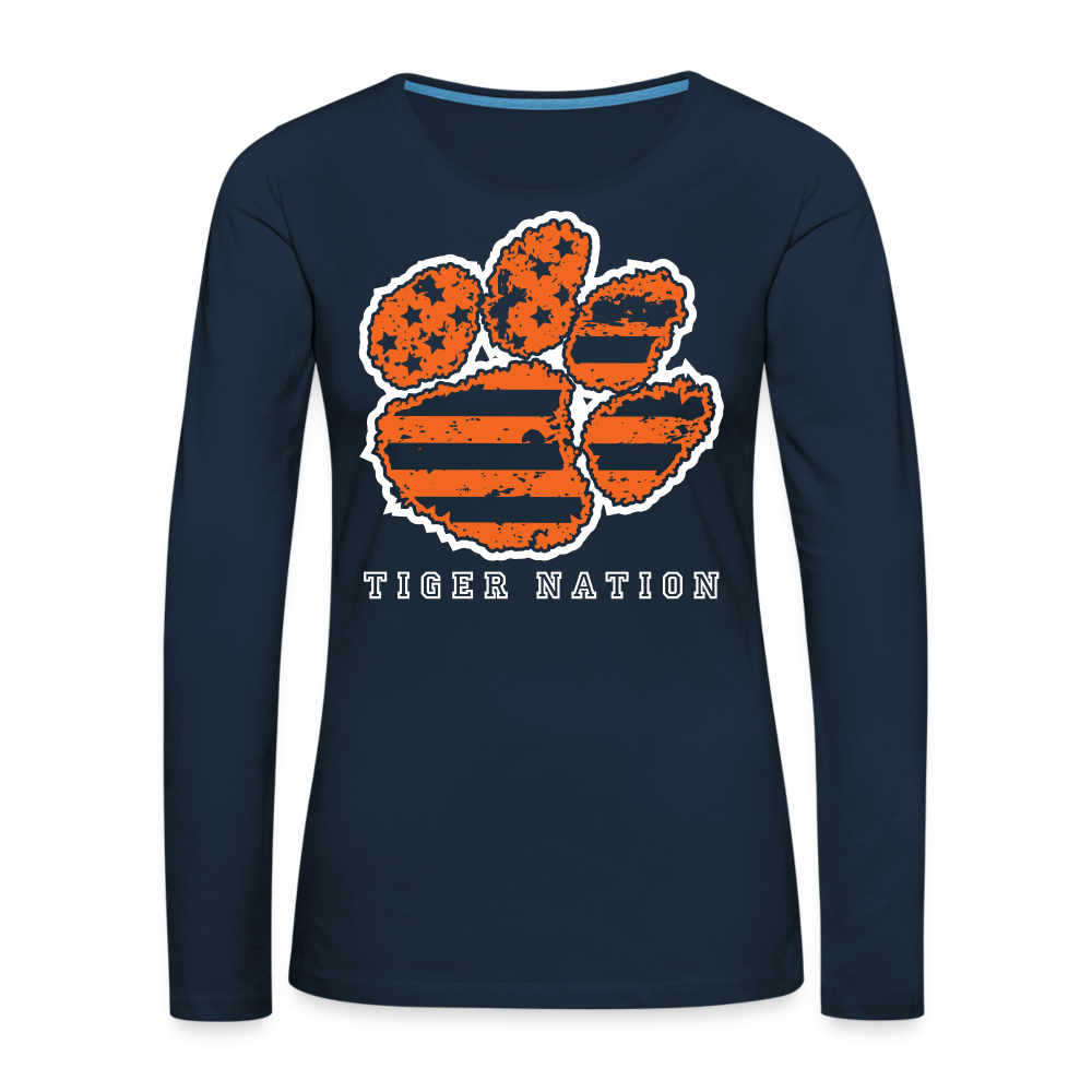 clemson • ladies tiger nation long sleeve - deep navy