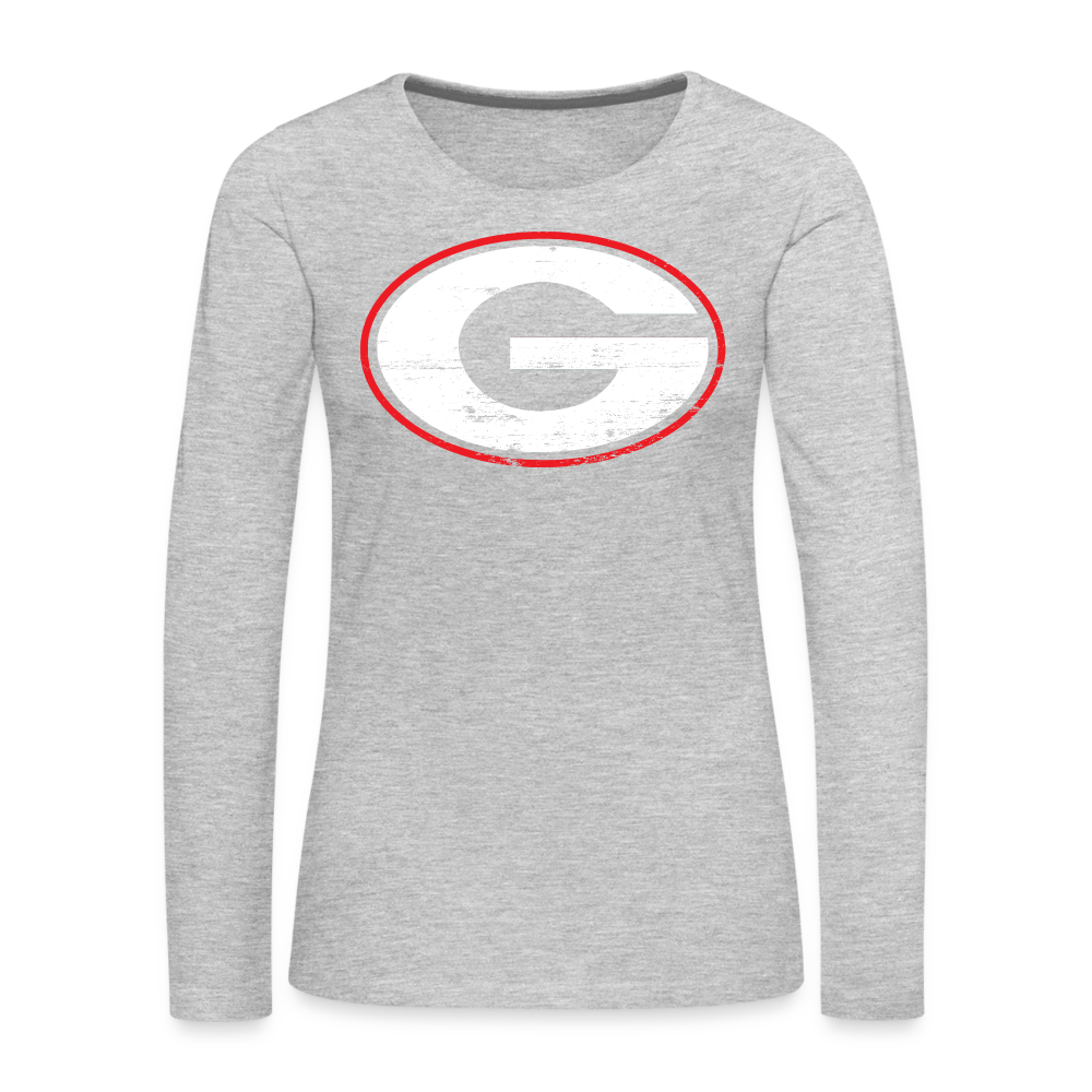 georgia • classic g long sleeve - heather gray