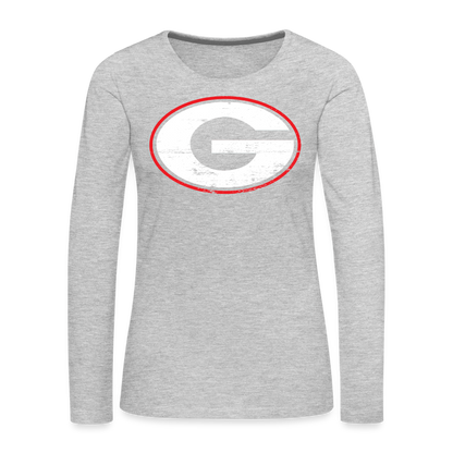georgia • classic g long sleeve - heather gray