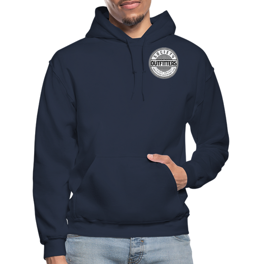 society outfitters • unfettered heavy duty hoodie - navy