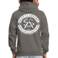 society essentials • sa badge hoodie (white) - asphalt gray