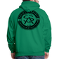 society essentials • sa badge hoodie (black) - kelly green