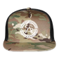 society essentials • sa badge trucker hat (white) - multicam\black
