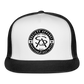 society essentials • sa badge trucker hat (black) - white/black
