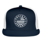 society essentials • sa flag trucker hat (white) - navy/white