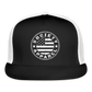 society essentials • sa flag trucker hat (white) - black/white