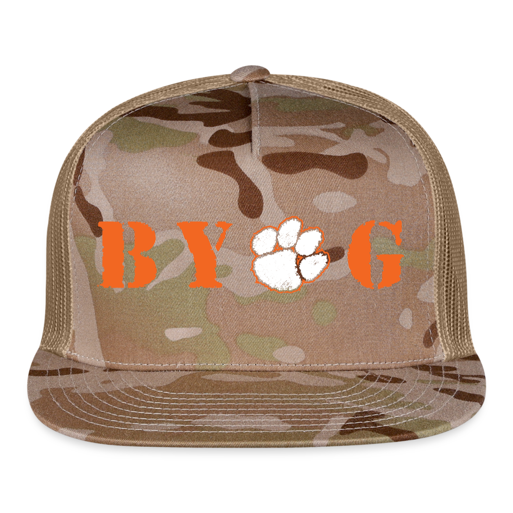 clemson • byog trucker hat - multicam\tan