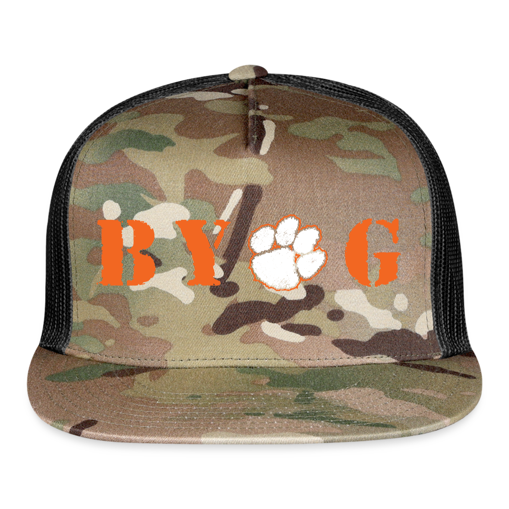 clemson • byog trucker hat - multicam\black