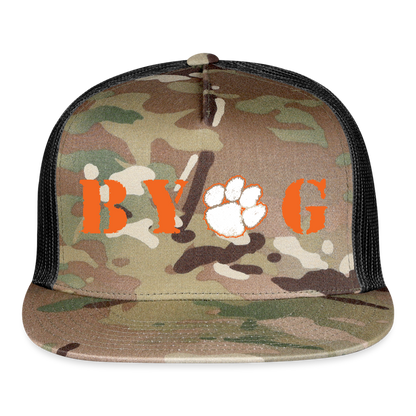 clemson • byog trucker hat - multicam\black