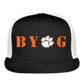 clemson • byog trucker hat - black/white