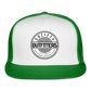 society outfitters • unfettered trucker hat - white/kelly green