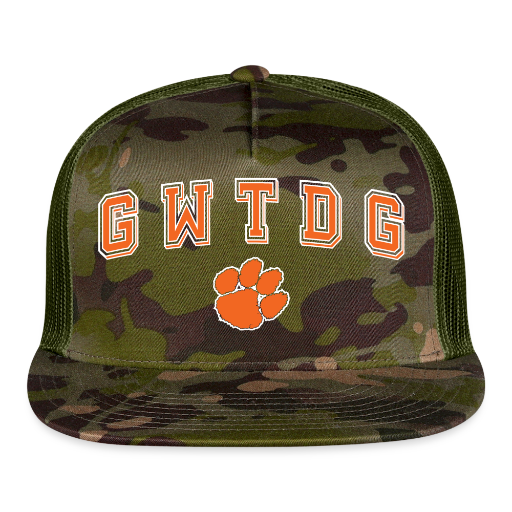 clemson • gwtdg trucker hat - multicam\green