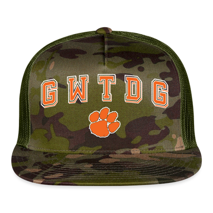 clemson • gwtdg trucker hat - multicam\green