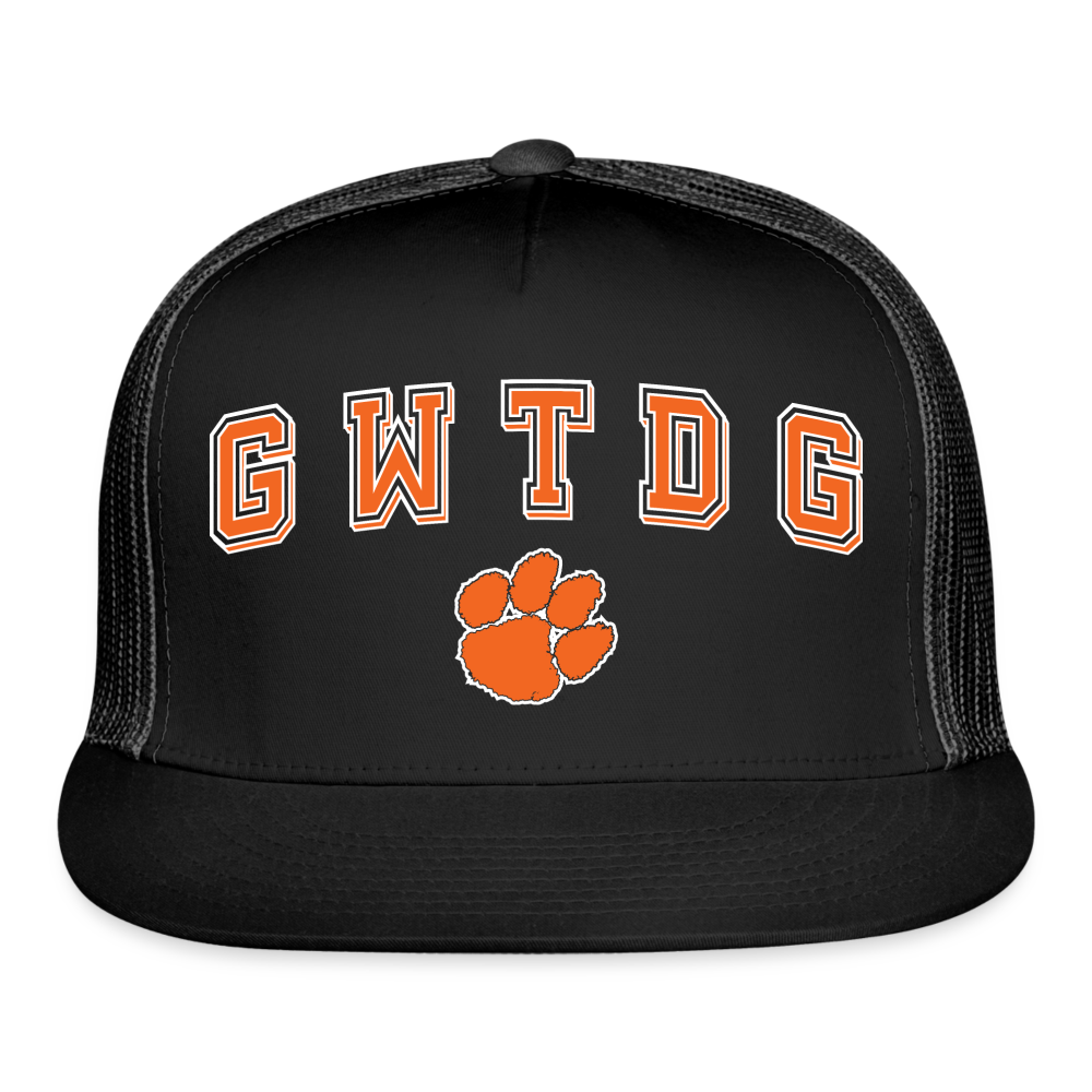 clemson • gwtdg trucker hat - black/black