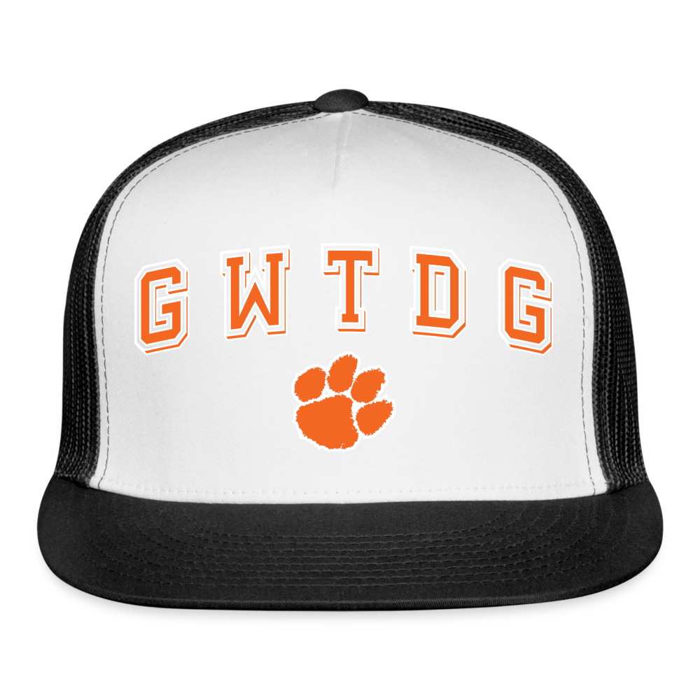 clemson • gwtdg trucker hat - white/black