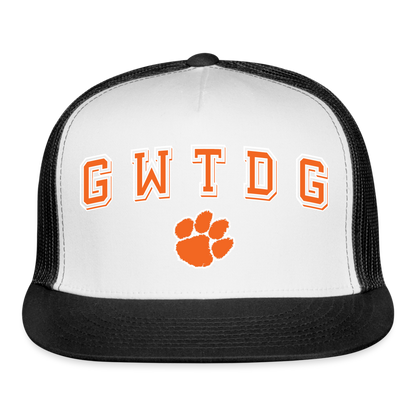 clemson • gwtdg trucker hat - white/black