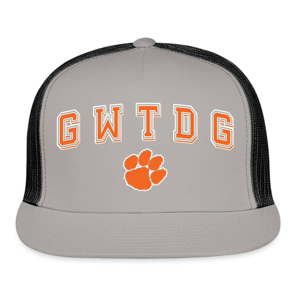 clemson • gwtdg trucker hat - gray/black