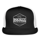 society outfitters • bent rods trucker hat (white) - black/white