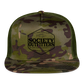 society outfitters • bent rods trucker hat (black) - multicam\green