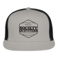society outfitters • bent rods trucker hat (black) - gray/black