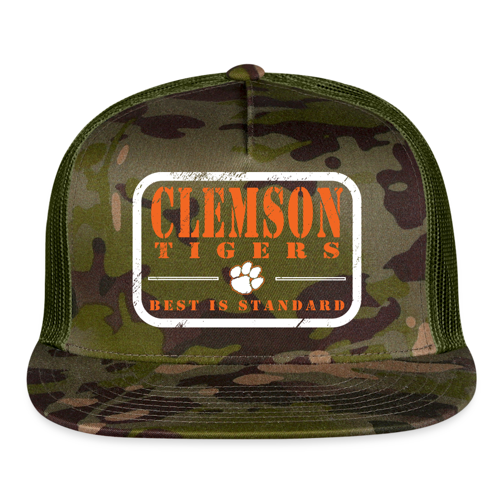 clemson • best is standard trucker hat - multicam\green