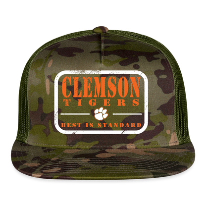 clemson • best is standard trucker hat - multicam\green