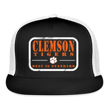 clemson • best is standard trucker hat - black/white