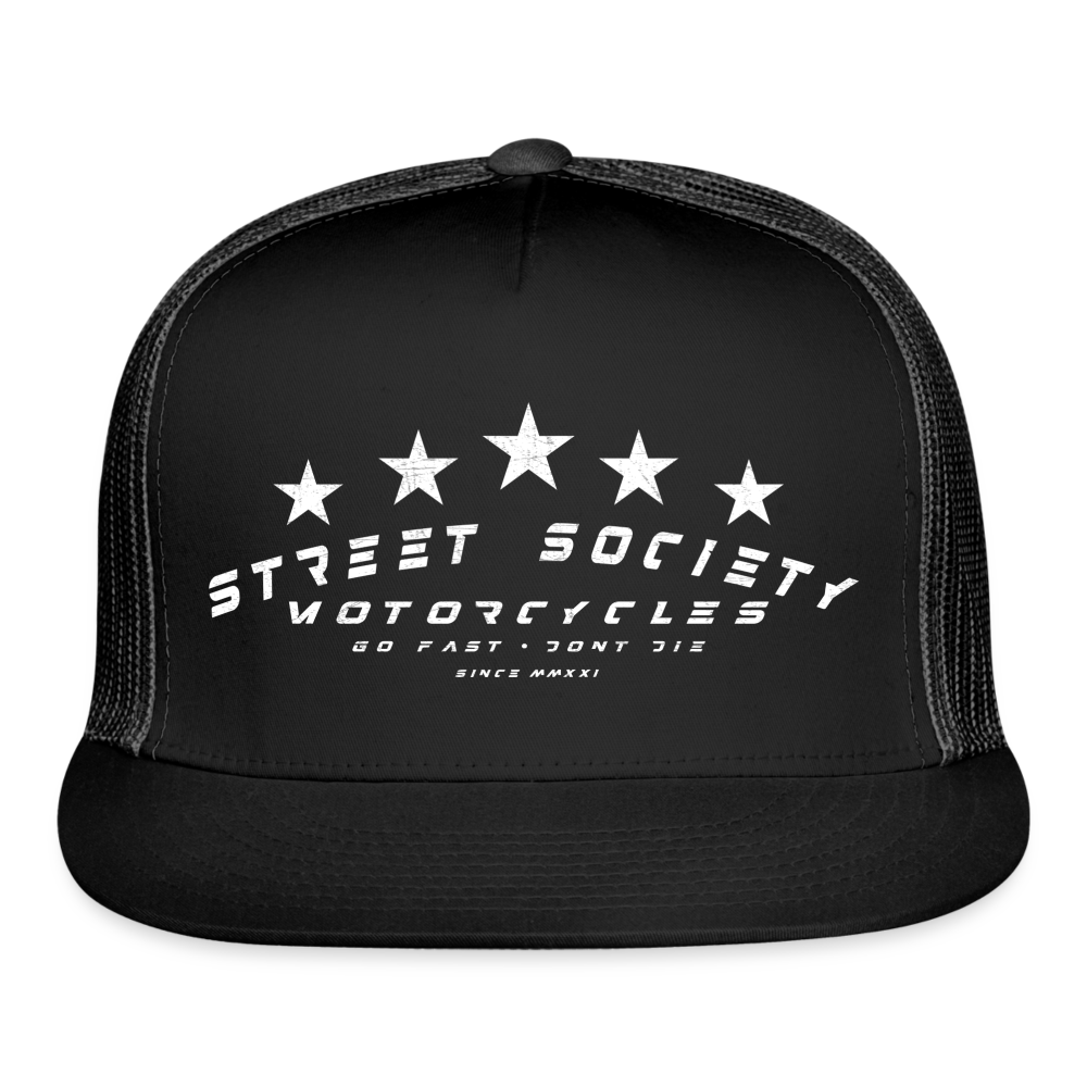 street society • don't die trucker hat - black/black