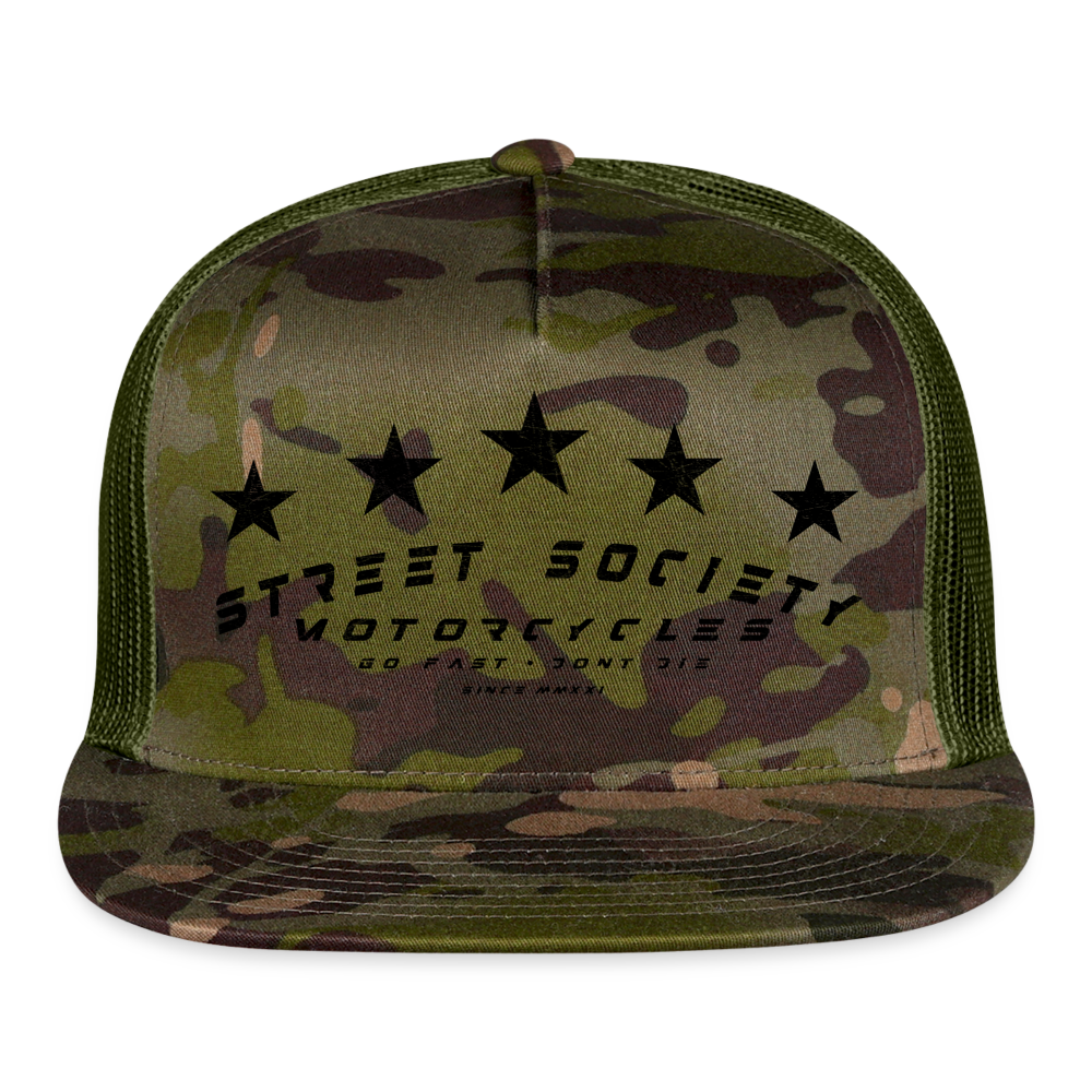 street society • don't die trucker hat (black) - multicam\green