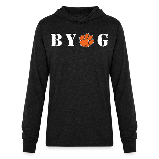 clemson • byog hoodie t-shirt - heather black