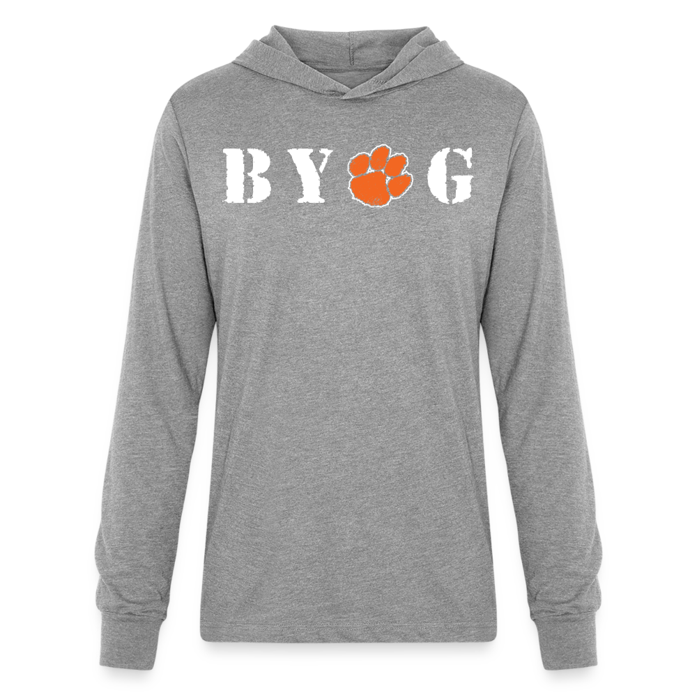 clemson • byog hoodie t-shirt - heather grey