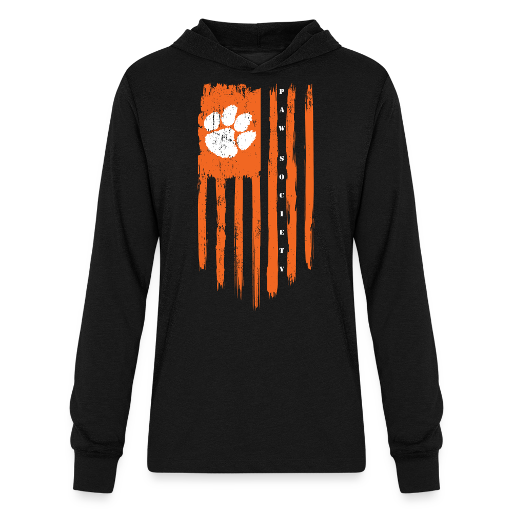 clemson • tiger flag hoodie t-shirt - black