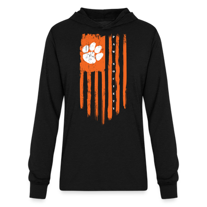 clemson • tiger flag hoodie t-shirt - black