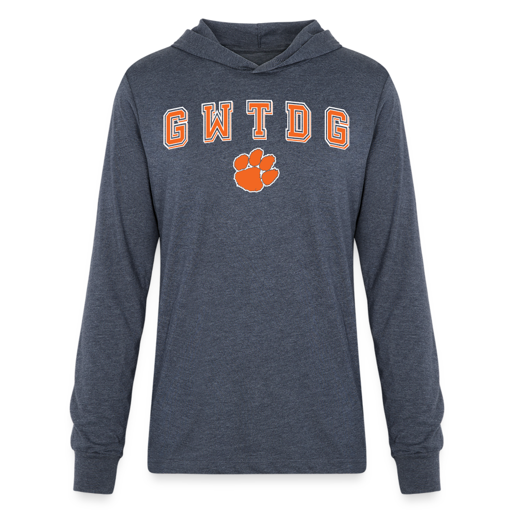 clemson • gwtdg hoodie t-shirt - heather navy