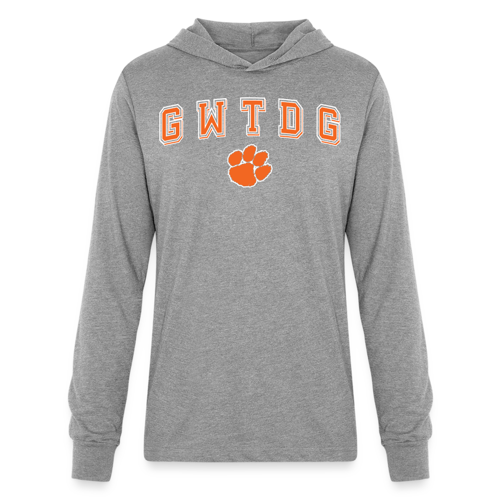 clemson • gwtdg hoodie t-shirt - heather grey