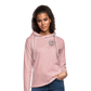 society essentials • mountain checker terry hoodie - cream heather pink