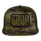 society essentials • black society patch trucker hat - multicam\green