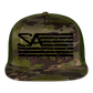 society essentials • black society flag trucker hat - multicam\green